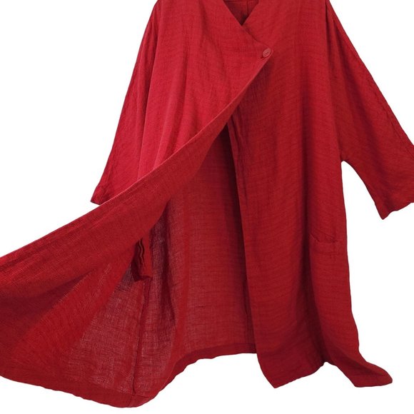 Flax Red Women's Blazer - Picture 3 of 13